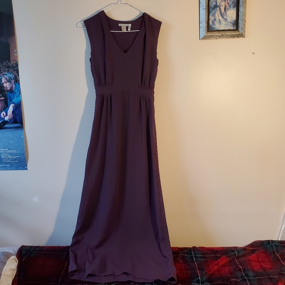 Maxi plum dress - Picture 2 of 4